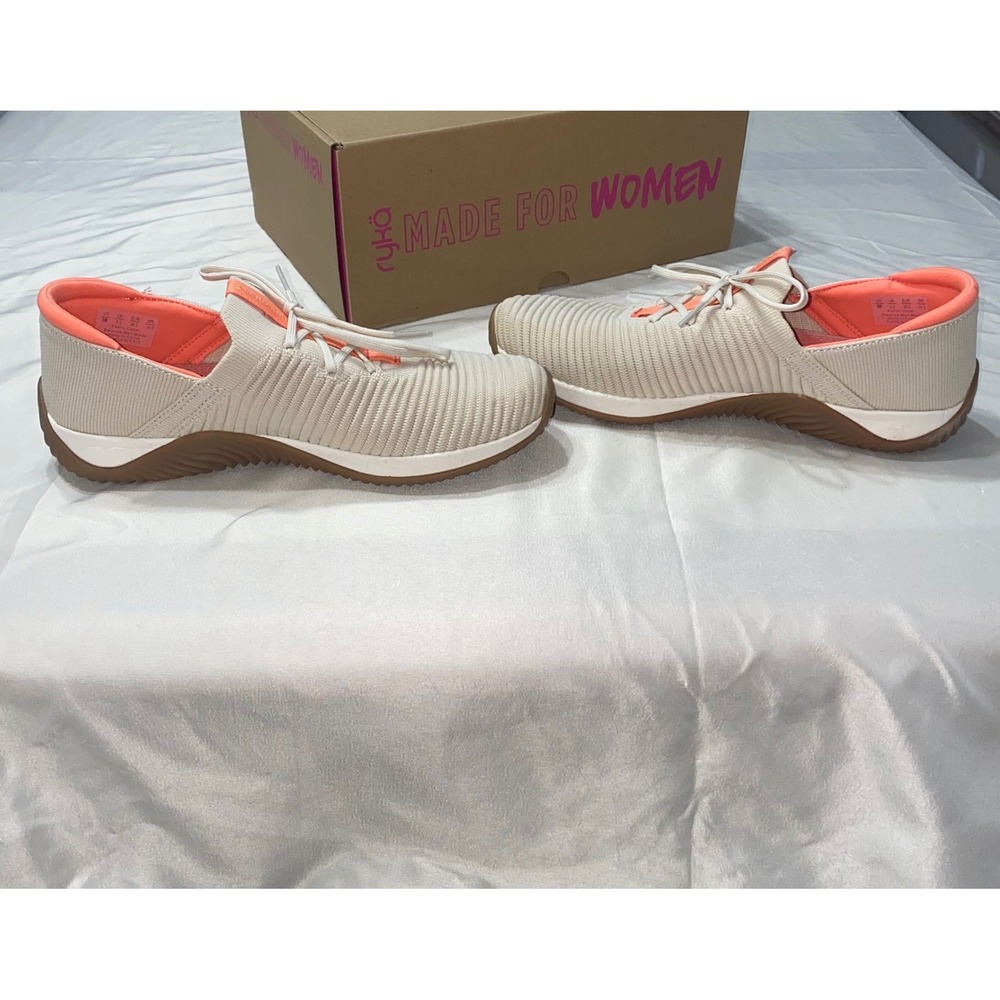 Ryka Echo Knit Fit Women's Beige Coral Slip On Sneaker 8M Ergonomic RE-ZORB LITE - Picture 7 of 11